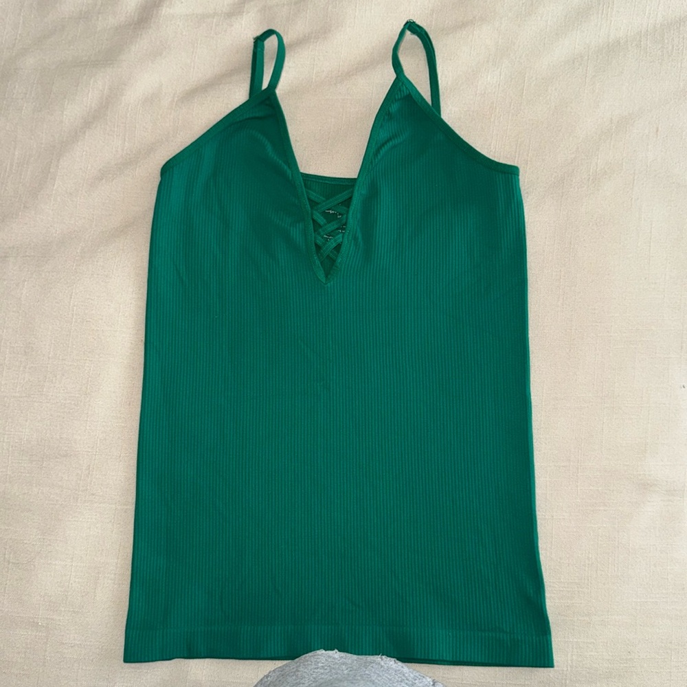 Free people Women's intimately Crossfire Seamless Cami in emerald green XS/S